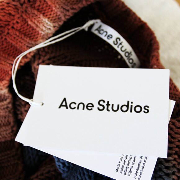 BNWT AW23 ACNE STUDIOS TIE-DYE CABLE KNIT SWEATER S & M & XL - Picture 8 of 13